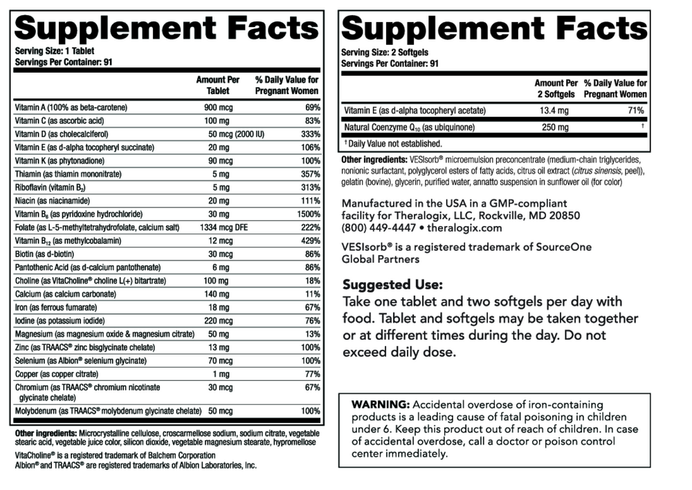 TheraNatal OvaVite® Preconception Vitamins (91 day supply)