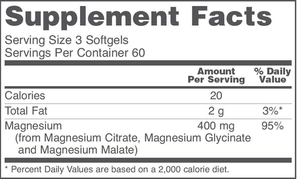 Magnesium Citrate Softgels