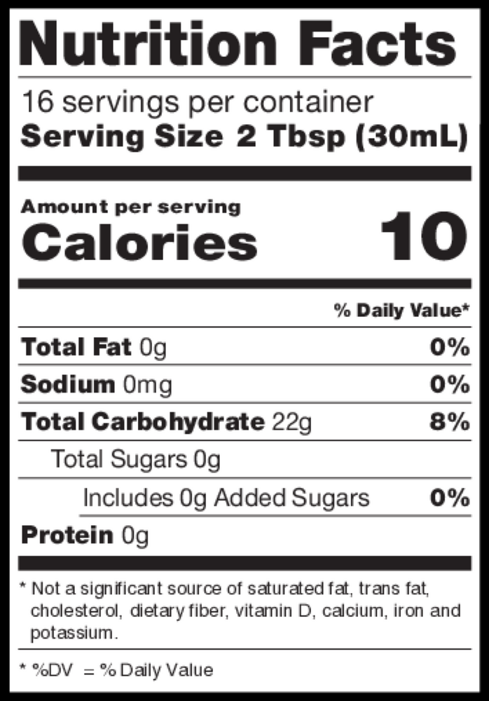 RxSugar Organic Hazelnut Syrup