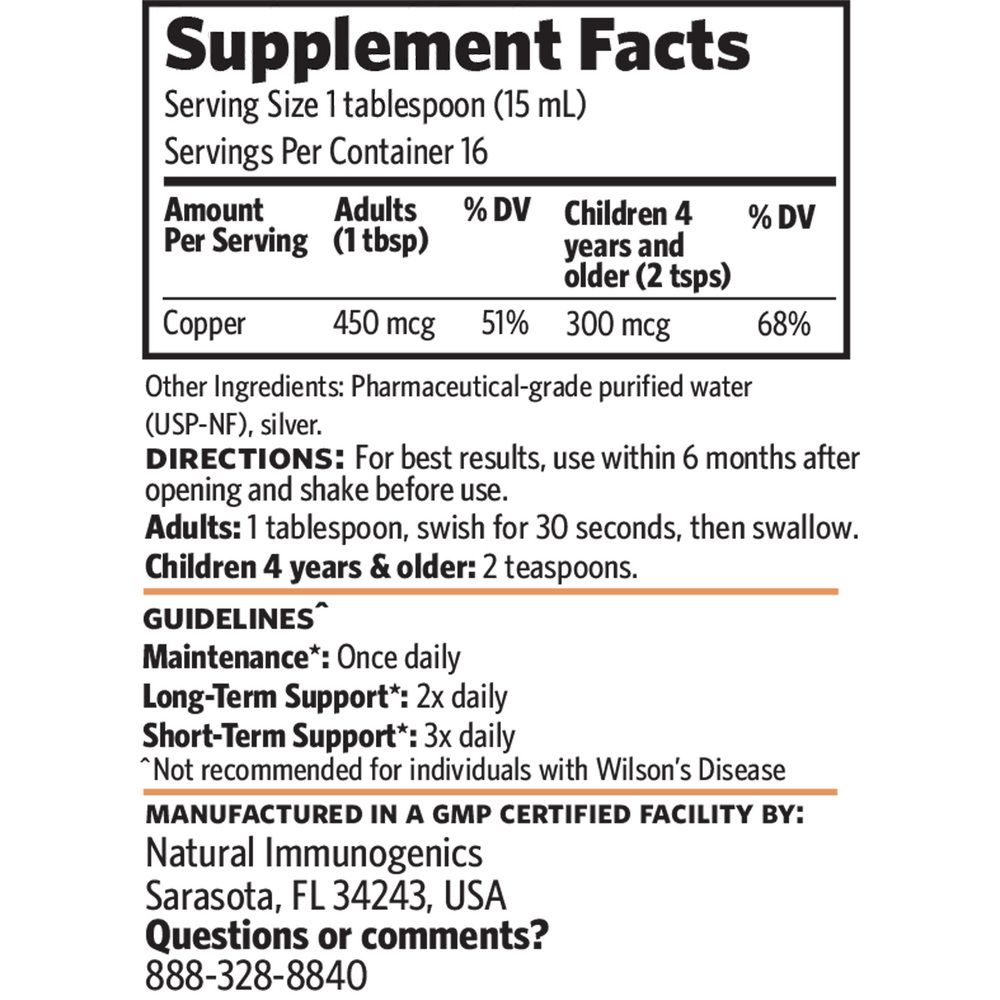 Sovereign Copper Pro-Strength Bio-Active Copper Hydrosol