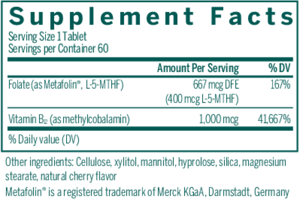 Active Chewable B12 + Methylfolate