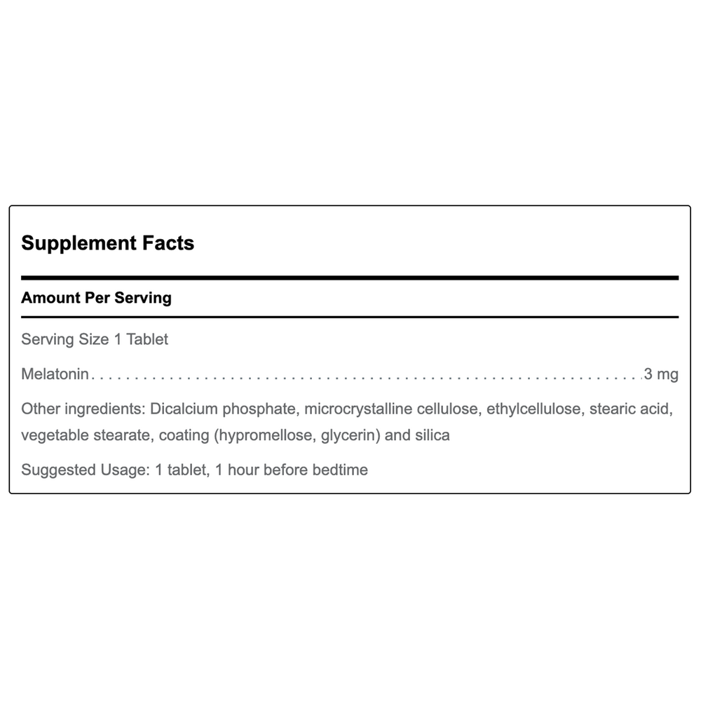 Melatonin P.R. 3mg