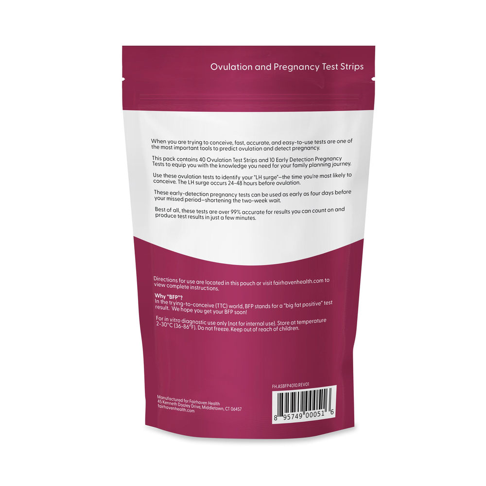 BFP Ovulation and Pregnancy Test Strips Combo Pack