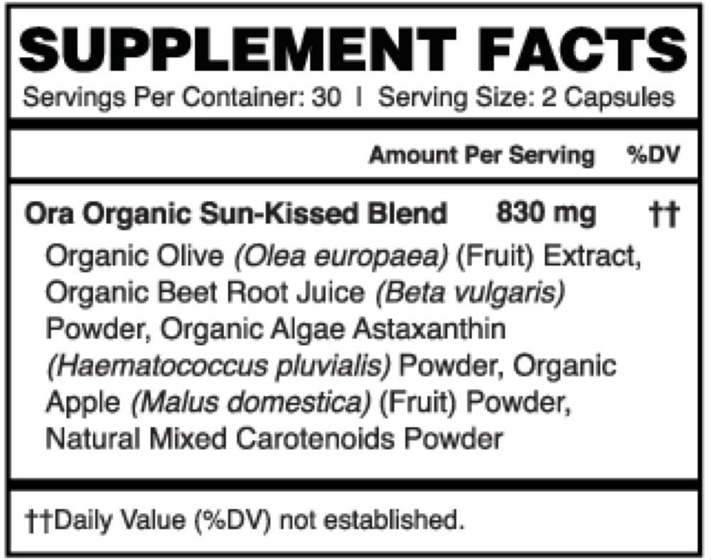 Sun-kissed: Sun-damaged Skin Support Capsules