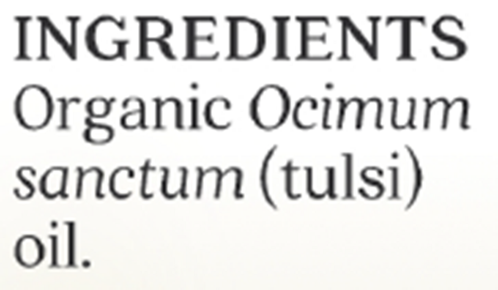 Holy Basil Org Essential Oil .25 fl oz