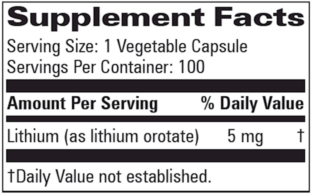 Lithium Orotate 5mg