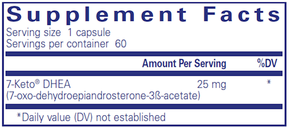 7-Keto DHEA 25mg