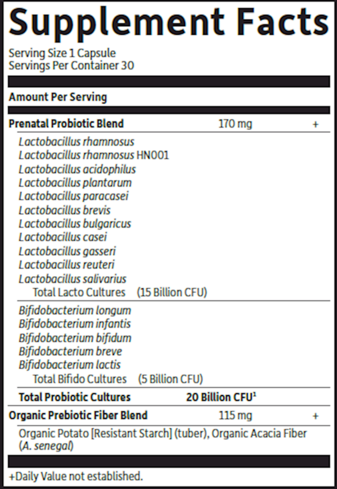 Dr. Formulated Probiotics Once Daily Prenatal Shelf Stable