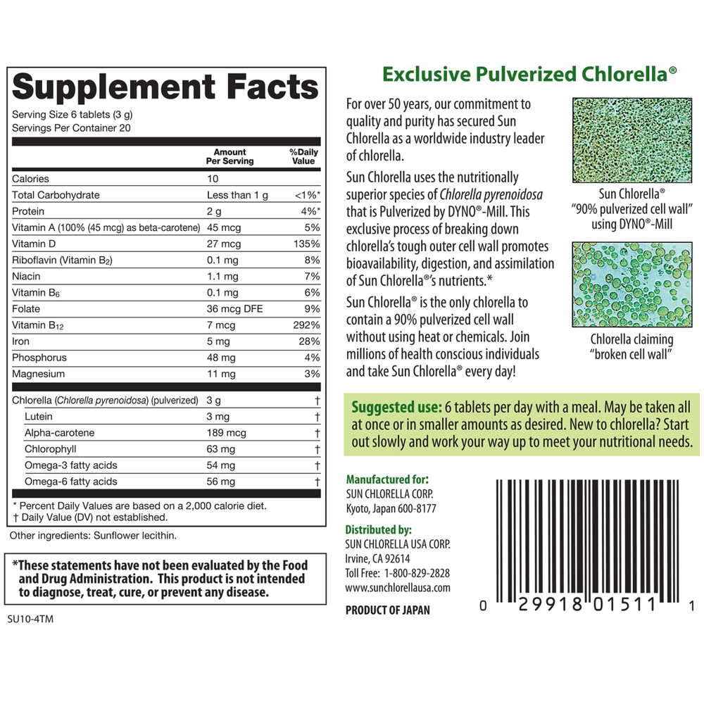 Sun Chlorella 500mg