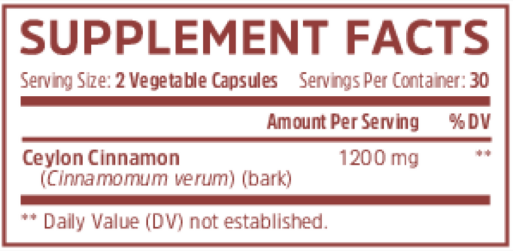 Ceylon Cinnamon 1200mg