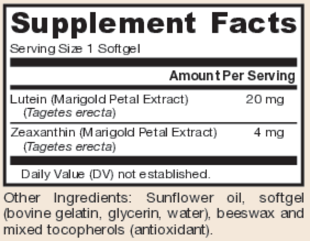 Lutein 20mg