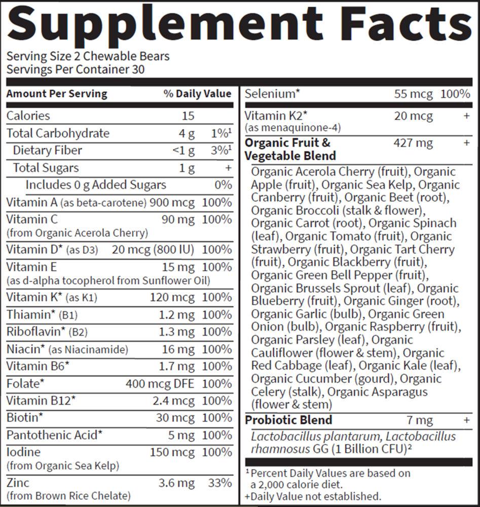 Vitamin Code Kids Chewable