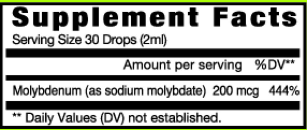 Eidon Ionic Minerals - 2oz Molybdenum Li