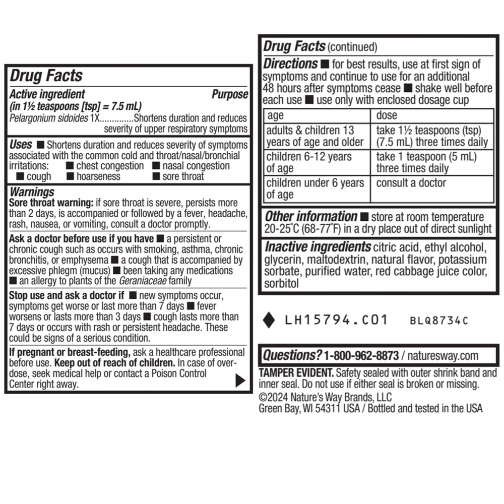 Umcka® ColdCare Sugar-Free Syrup Grape