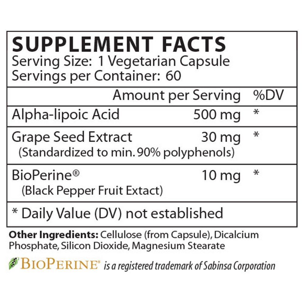 Alpha Lipoic Acid 500mg
