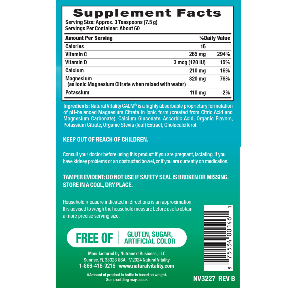 Calm Plus Calcium Raspberry/Lemon