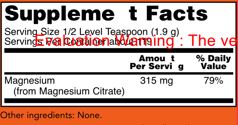 Magnesium Citrate Pure Powder