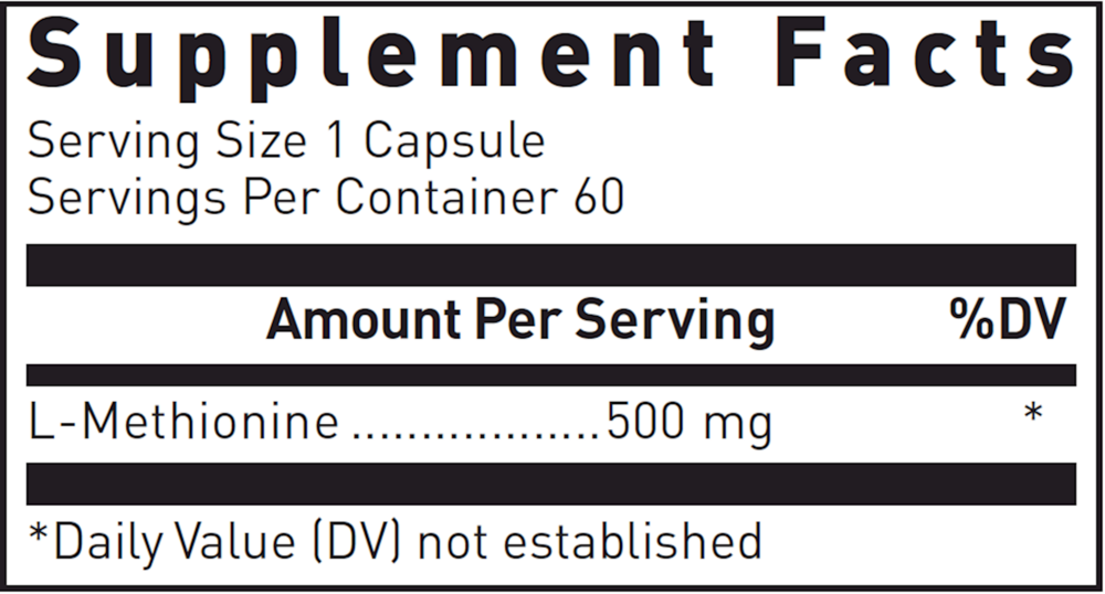 L-Methionine 500mg