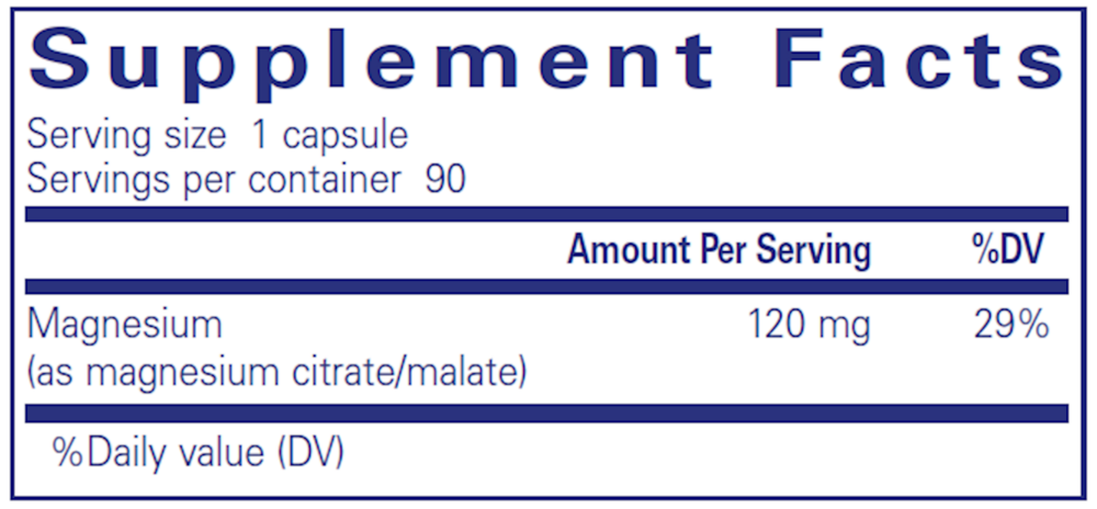 Magnesium (Citrate/Malate)