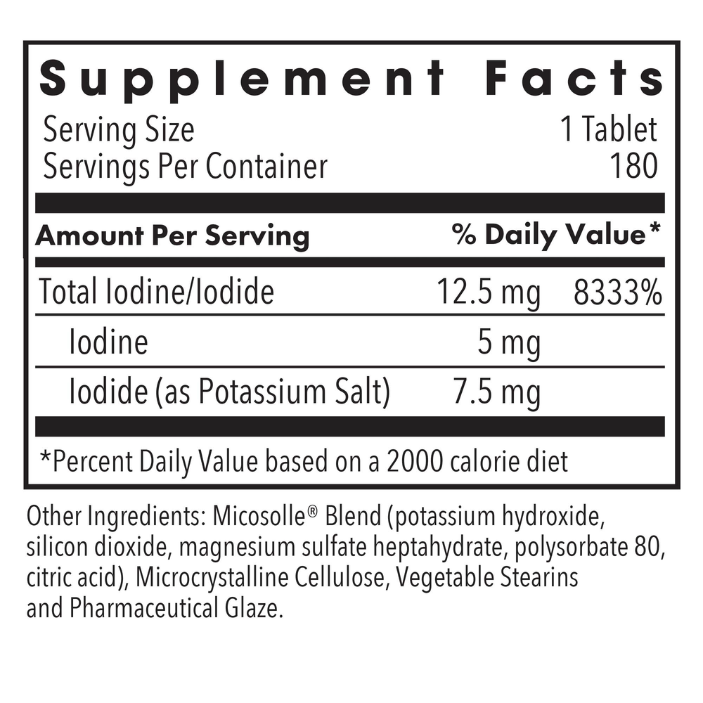 Iodoral 12.5 mg High Potency Iodine