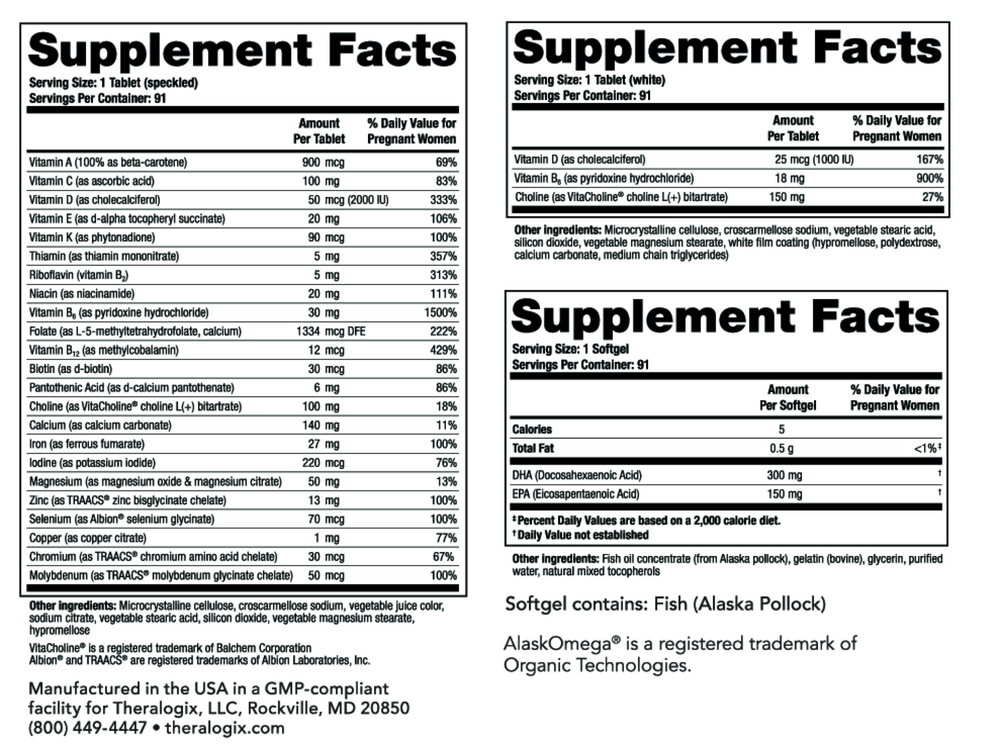 TheraNatal® Complete Prenatal Vitamins (91 day supply)