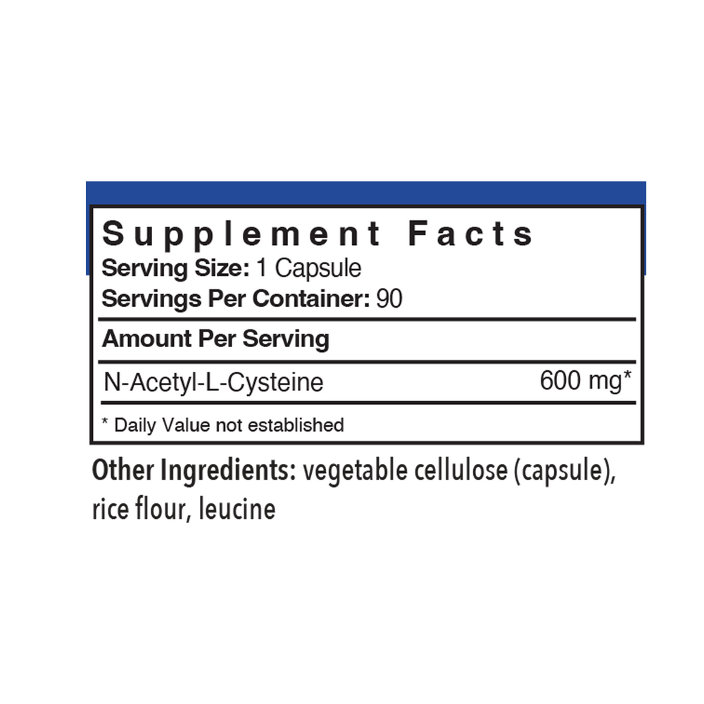 NAC N-Acetyl-L-Cysteine 600mg
