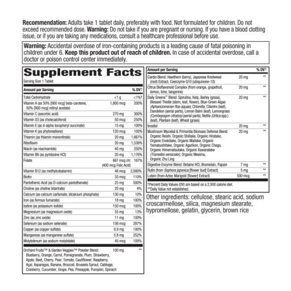 Alive! Adult Ultra Potency Complete Mult