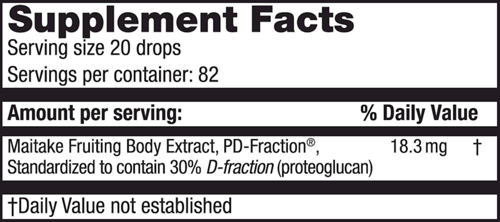 Maitake D-Fraction Liquid Standard