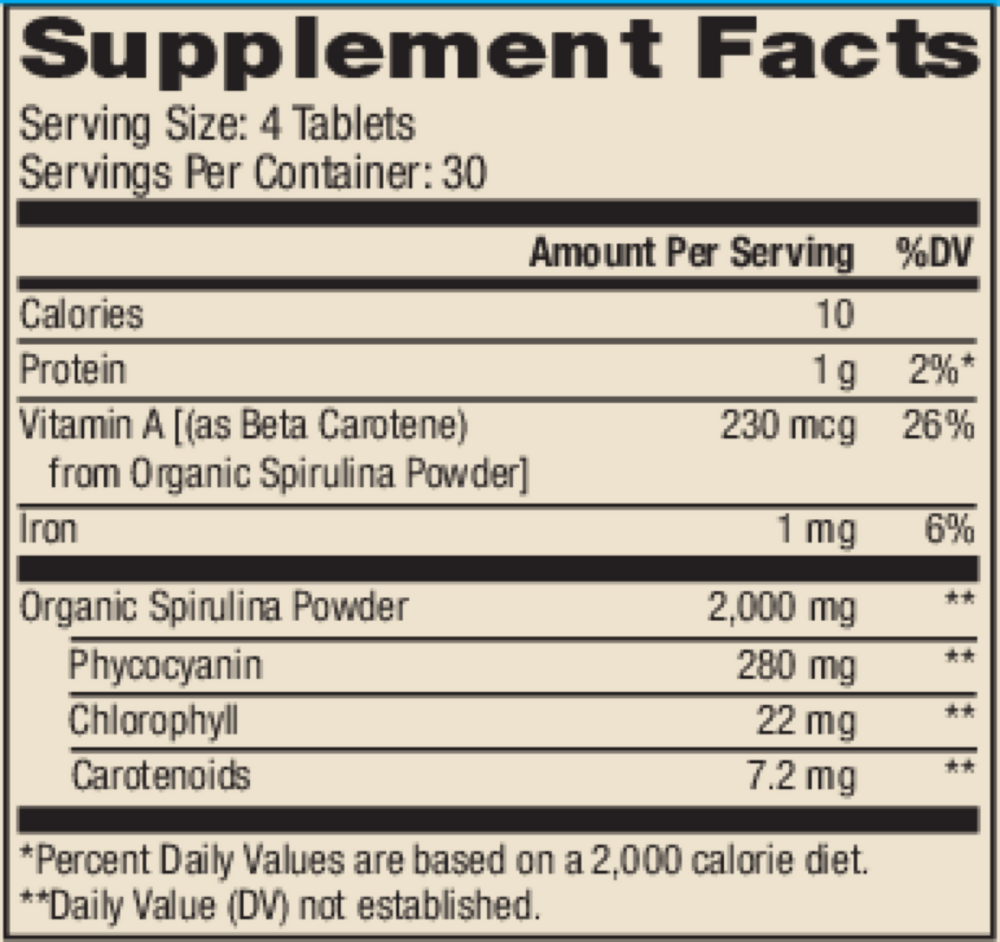 Organic Spirulina