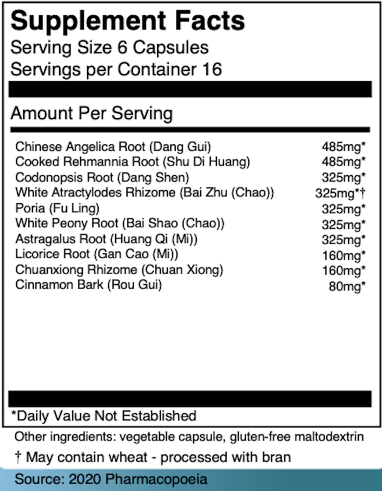 Shi Quan Da Bu Tang Capsules - Ginseng &