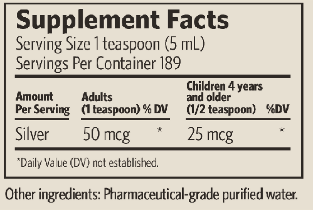 Bio-Active Silver Hydrosol Immune Screw Top