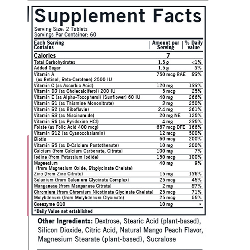 Children's Chewable Multi-Vitamin Mineral Wafers Chews