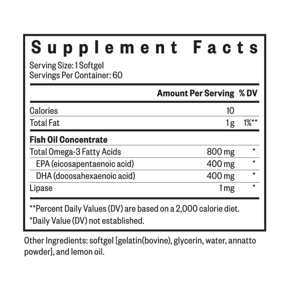 Fish Oil (Formerly Optimal Fish Oil)