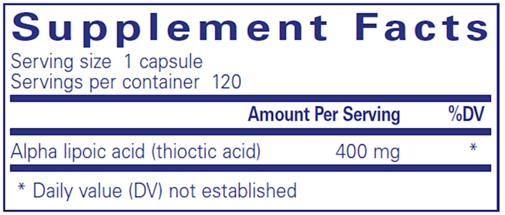 Alpha Lipoic Acid 400mg