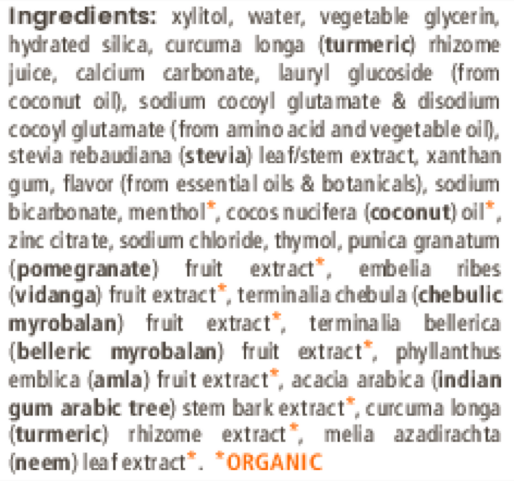 Whitening Antiplaque Turmeric + Coconut Oil Toothpaste