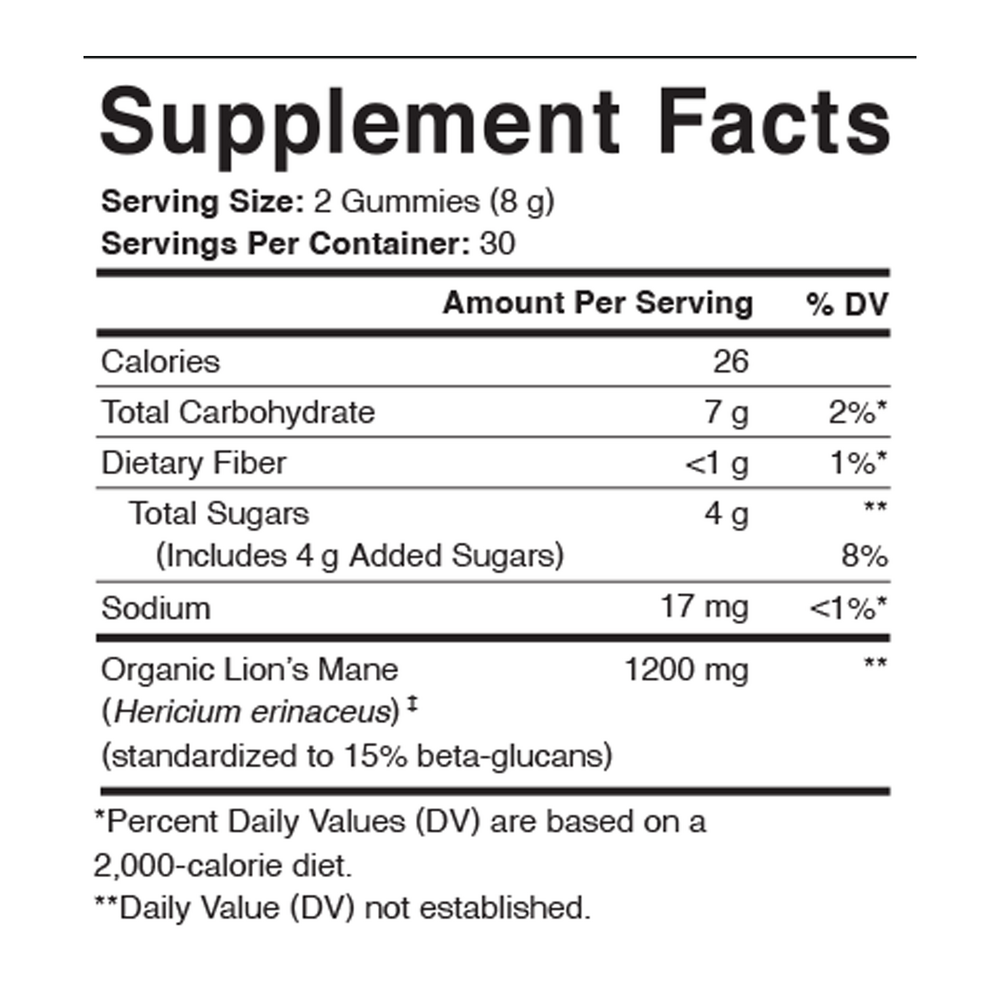 Lion's Mane Focus Support Gummy