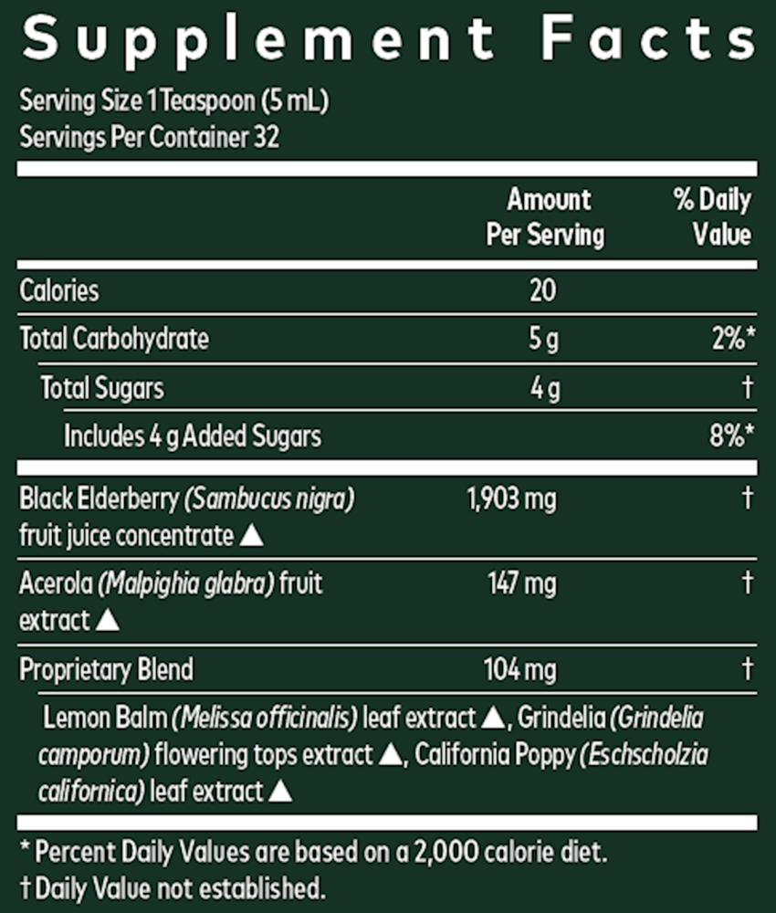 Black Elderberry NightTime Syrup