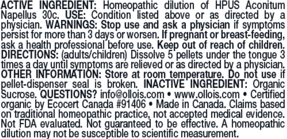 Olloïs Aconitum Napellus 30C Pellets, 80