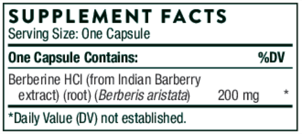 Berberine 200mg (formerly Berbercap)