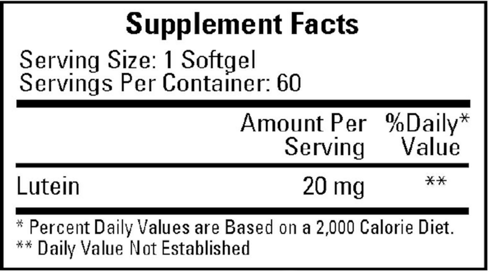 Lutein 20mg