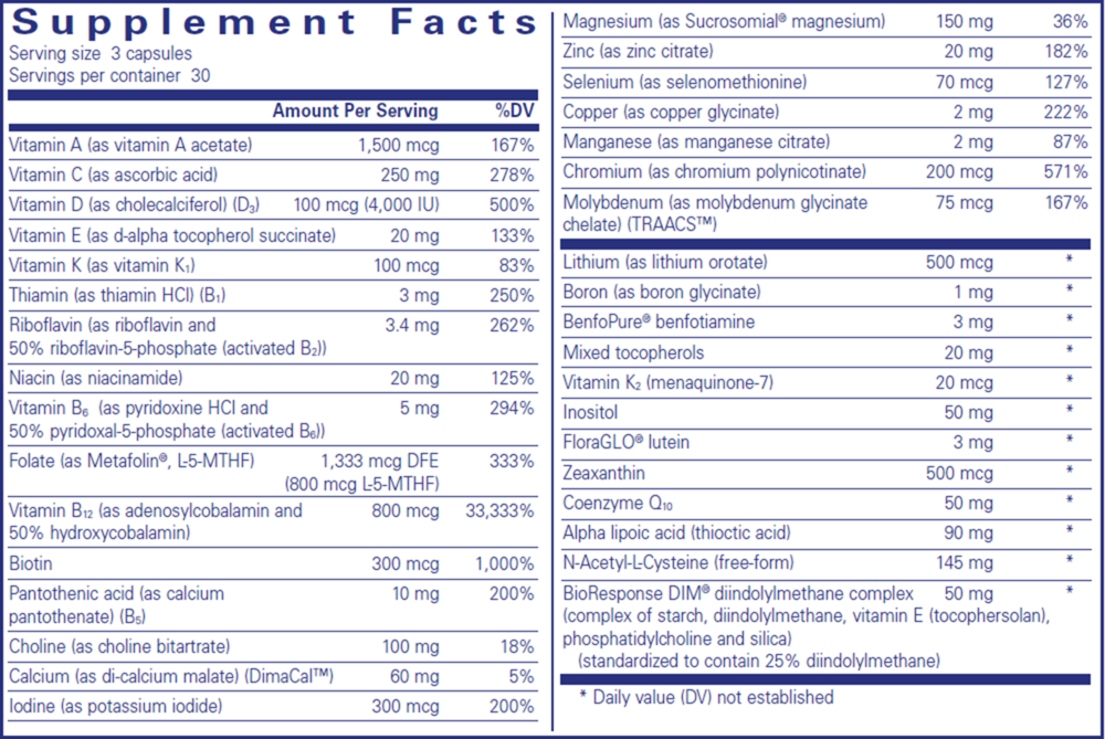 PureGenomics® Ultramultivitamin