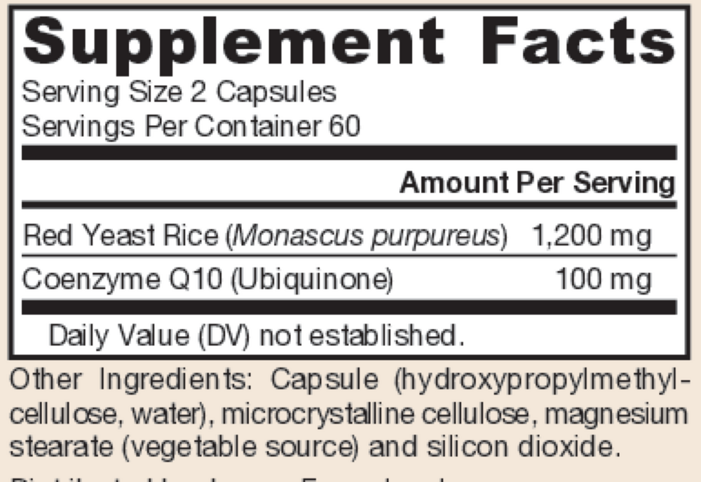 Red Yeast Rice + CoQ10 600mg