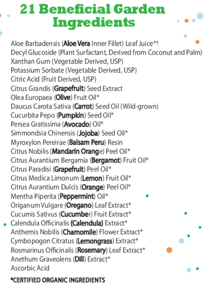 Spring Garden Shampoo and Wash