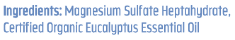 Epsom Salt, Eucalyptus, Pharmaceutic-Grade
