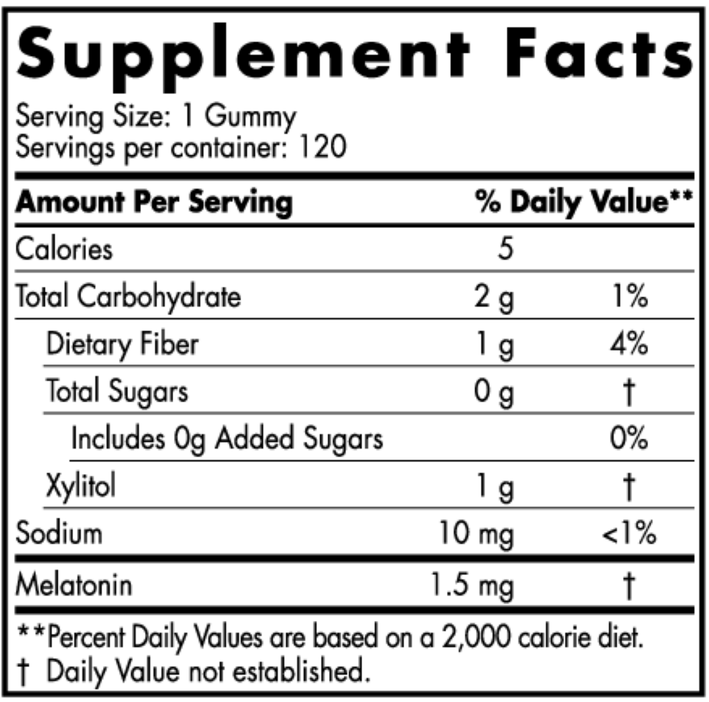 Zero Sugar Melatonin Gummies