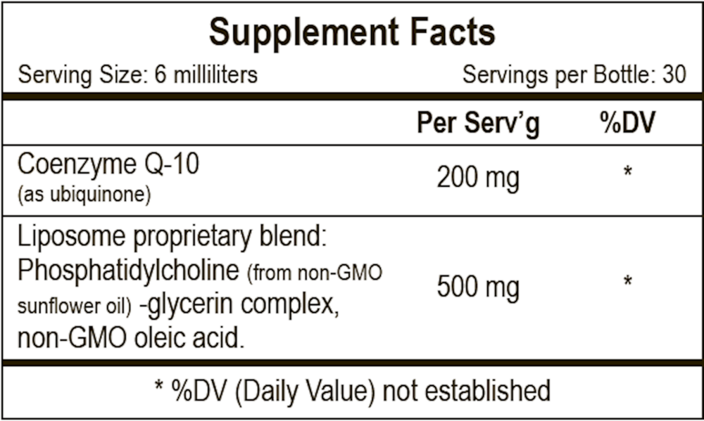 Liposomal COQ10