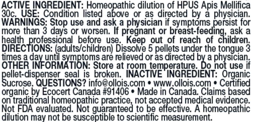 Olloïs Apis Mellifica 30C Pellets, 80ct