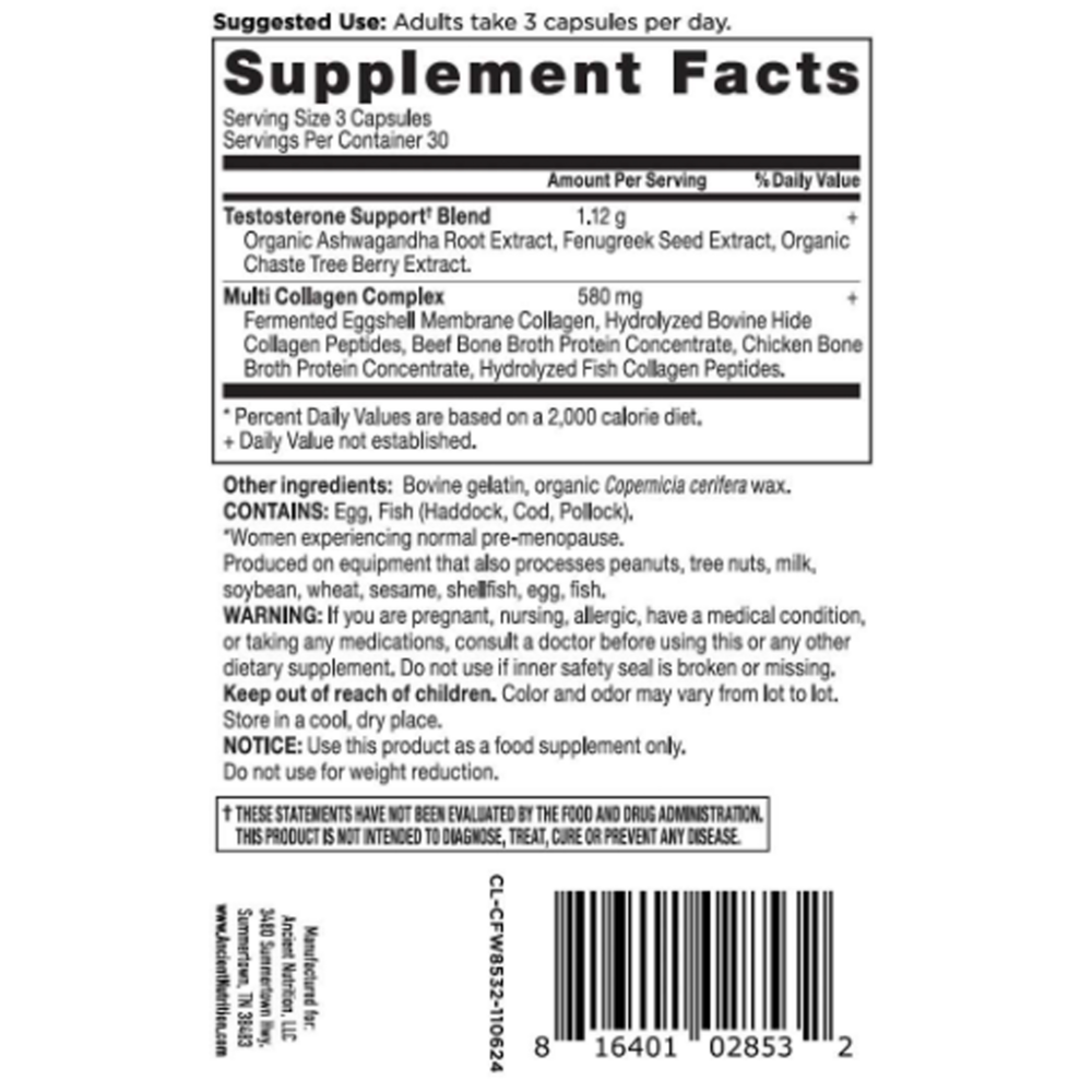 Testosterone Support for Women + Collagen