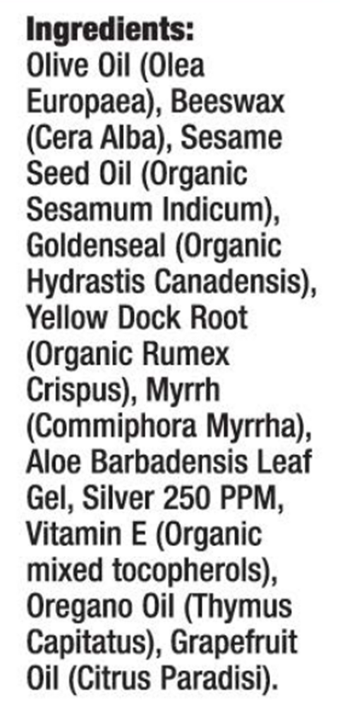 Colloidal Silver 250PPM Herbal Ointment