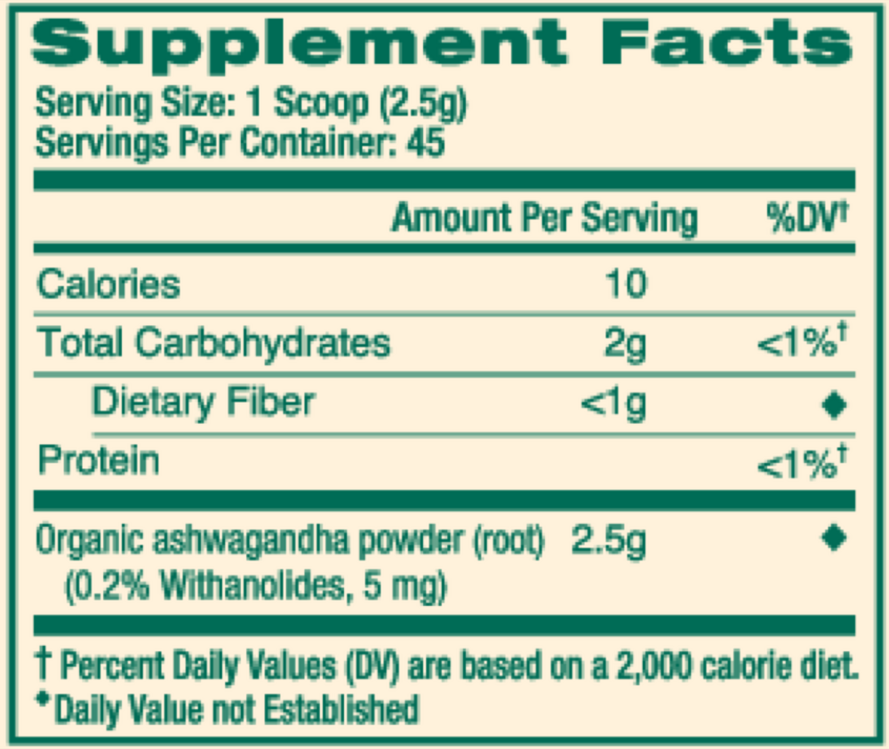 Organic Ashwagandha Root Powder